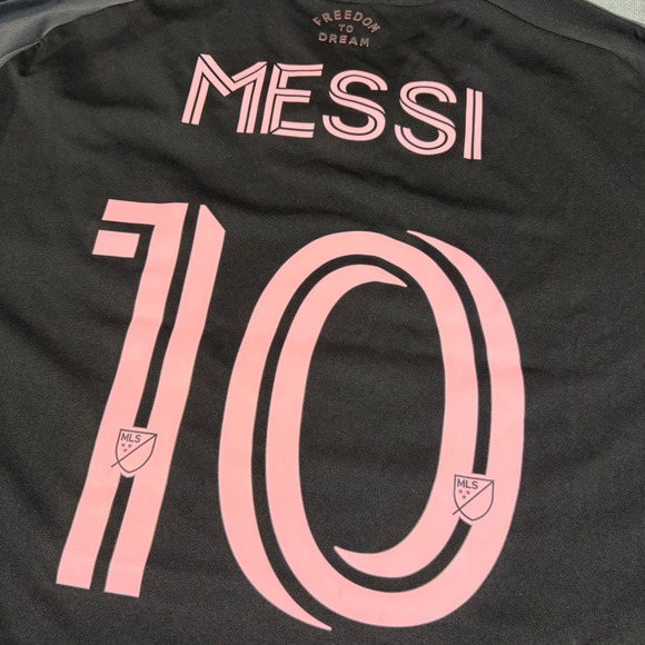 Inter Miami CF Lionel Messi adidas Black '25 The Fortitude Kit Jersey X-Large - Picture 5 of 8